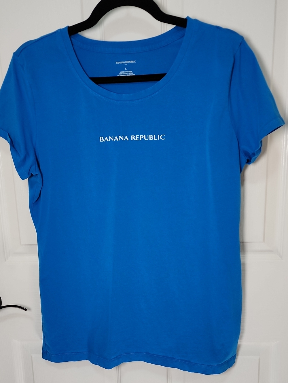 Banana Republic Bright Blue Logo Crewneck Tee